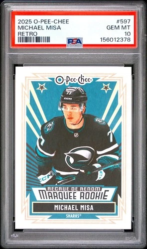 2025-26 O-Pee-Chee Marquee Rookie #597 MICHAEL MISA RETRO PSA 10 POP 1