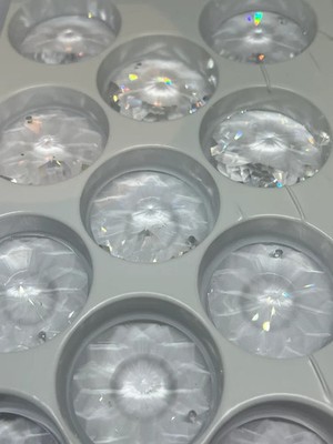 17pcs 40mm Sunflower Crystal Lead Prisms Chandelier Hanging Drop Asfour Pendants