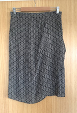 Jaeger Ladies Skirt 12 Silk Wrap Smart Casual Lightweight Summer Work Office