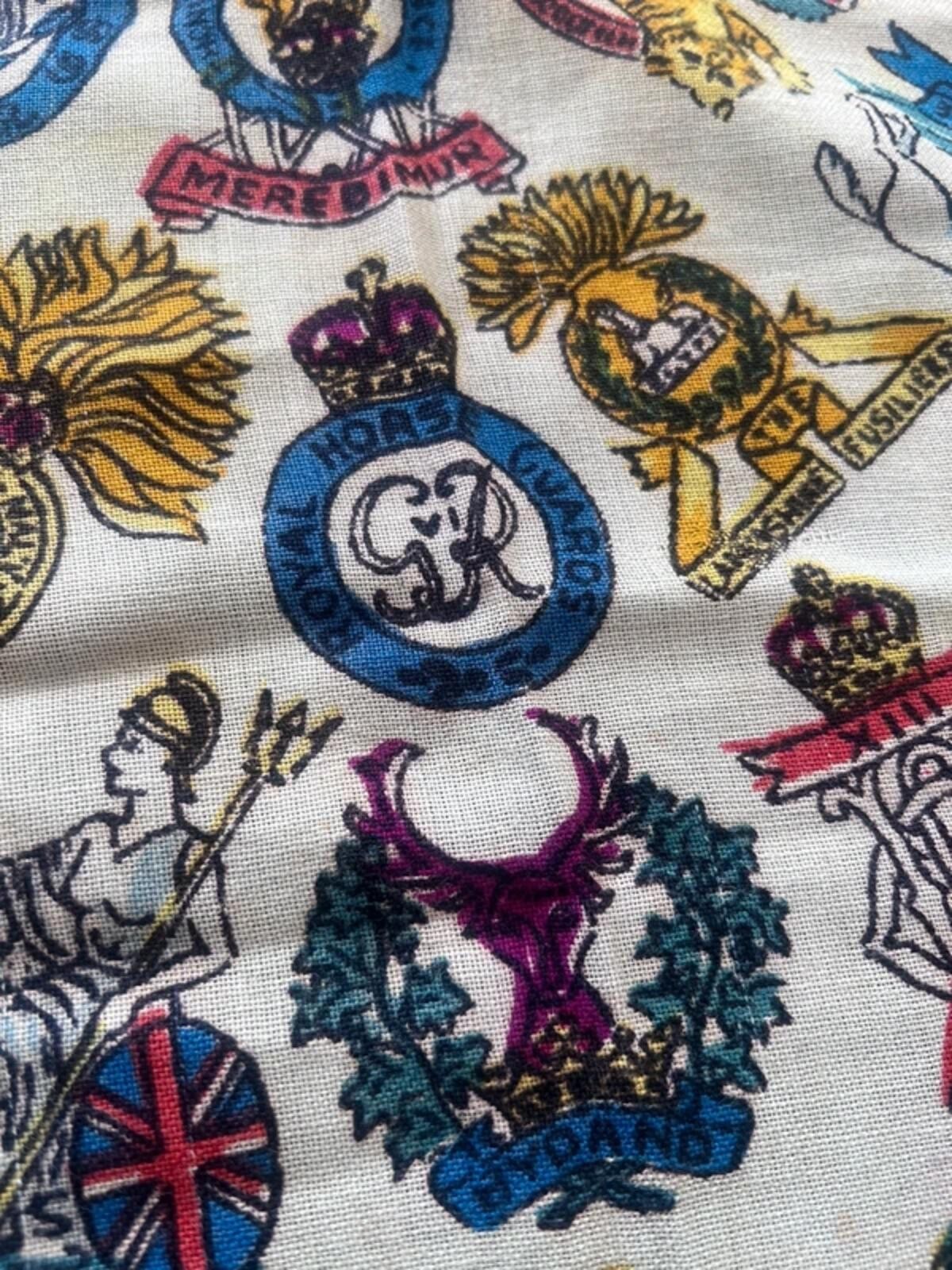 Rare Jacqmar “Into Battle” WWII scarf 85 x 90 cm image 8