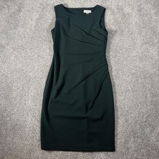 Calvin Klein Sheath Dress 6P Petites Ruched Corporate Chic Business Formal