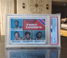 1975 Topps Milwaukee Bucks Team Leaders Kareem Abdul-Jabbar Vintage 💥PSA 6💥