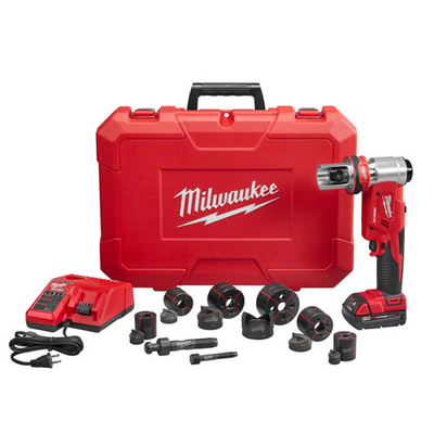 #ad Milwaukee 2677 21 M18 18V FORCE LOGIC 6T Knockout Tool Kit w 1 2quot; 4quot; Capacity $1399.00