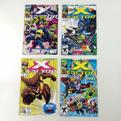 X-Factor #74 75 76 77 Lot VF/NM (1992 Marvel Comics)