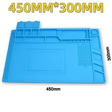 Magnetic Heat Silicone Pad Desk Mat Soldering Repair For BGA-Size: 450mm x 300mm