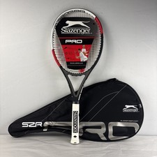 Slazenger Pro 250 SZR Tennis Racket w/ Case - 4 1/4 In, Midplus, Strung, NOS