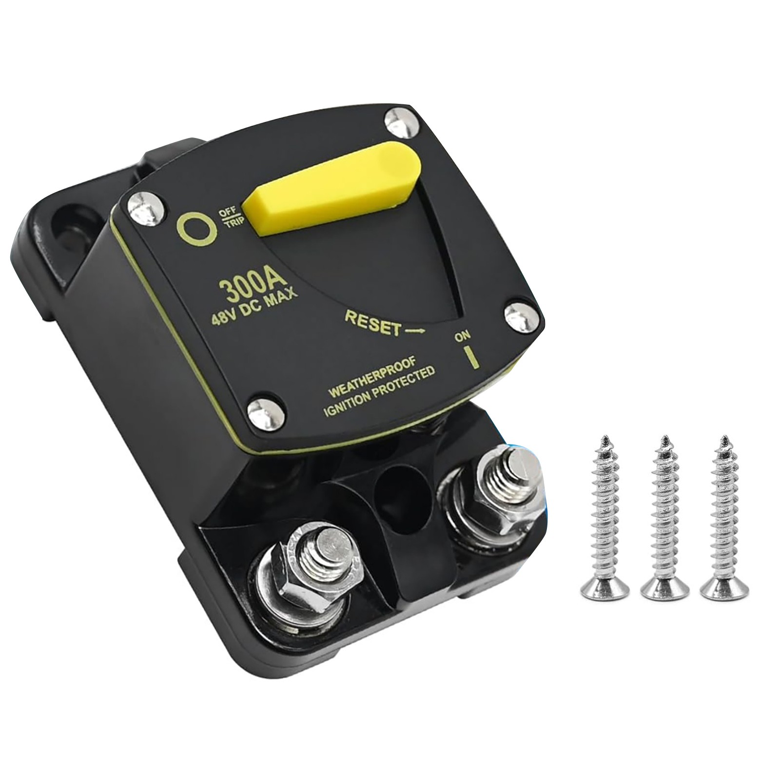 DC 12-48V 300 Amp Manual Reset Circuit Breaker For Battery Disconnect Switch