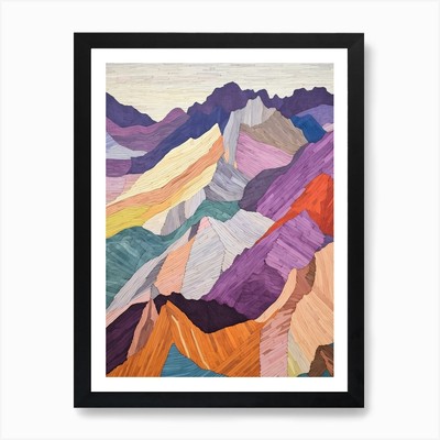 Helvellyn England 1 Colourful Mount Framed Wall Art Poster Canvas Print Picture