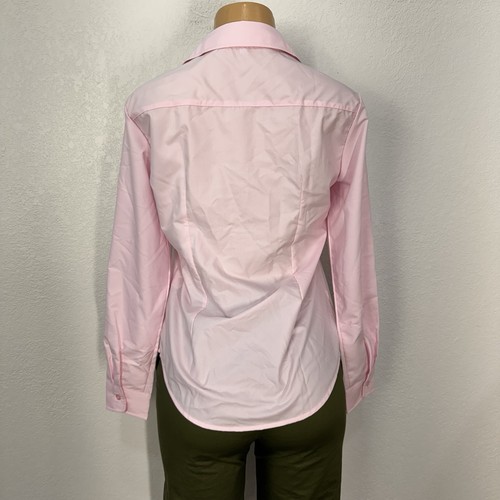 Pastellrosa Langarm Kleid Shirt Damen Größe S Formell Langarm Knopfleiste - Bild 4 von 15