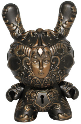 Bronze F.A.D. 8'' Kidrobot Dunny by J*RYU (2015) FAD - SIGNED BOX JRYU