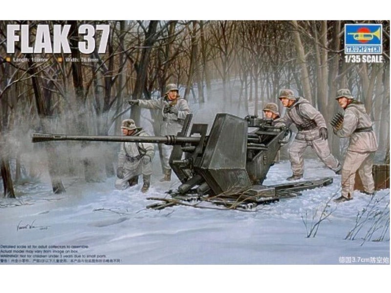 Trumpeter 02310 1/35 Flak 37 3.7cm Gun