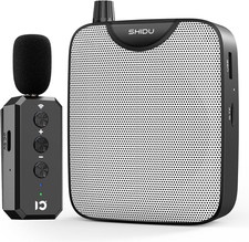35W Power Voice Amplifier with Bluetooth Lavalier Microphone, Portable Clip-On S