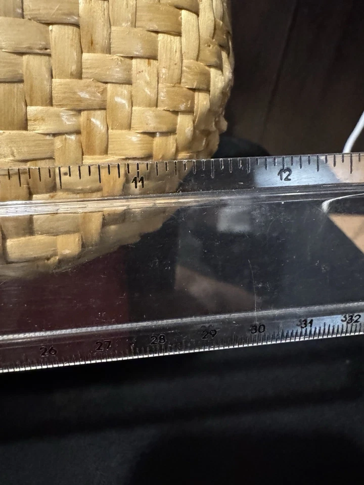 Bolso de Mano Koret Tejido Bambú Estuche Rígido Esmaltado Pestillo Boho Dinero Antiguo Italia De Colección Años 60 Foto 3 de 4