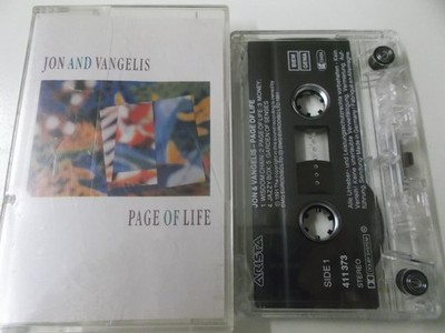 74005 - JON AND VANGELIS - PAGE OF LIFE - 1991 ARISTA MUSIKKASSETTE 411 373 (MC)