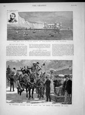 Old Antique Print 1893 Webster Pier Dover Lady Dickeson Regent'S Park May 19th