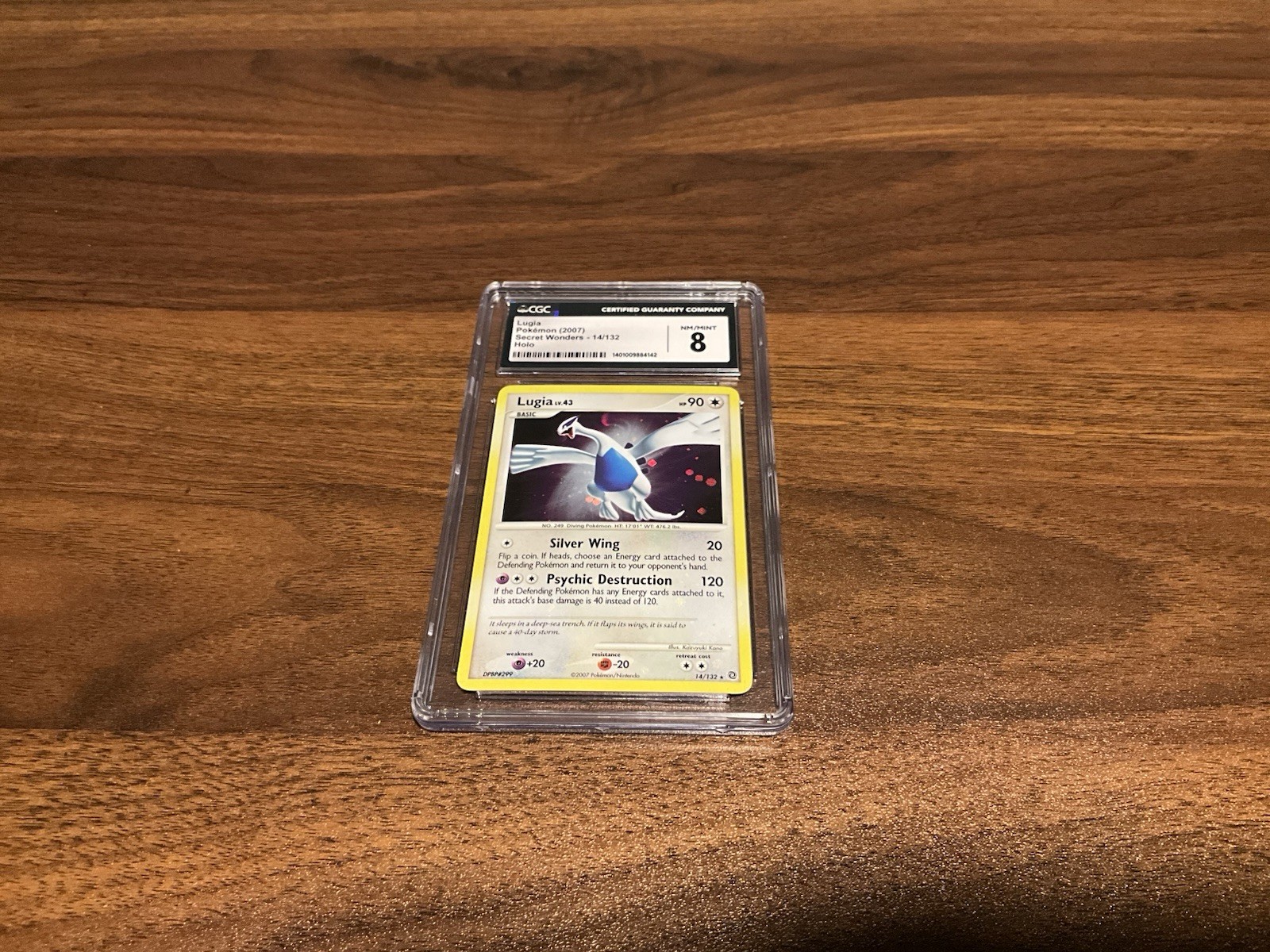 CGC 8 Lugia 2007 Secret Wonders 14/132 Holo Pokemon Card