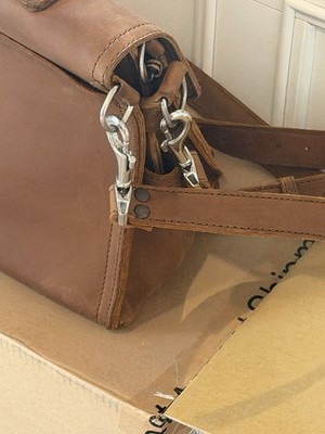 Saddleback Leather Co. Brown Leather Briefcase for 15'' Laptop Shoulder Strap