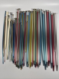 Lot Of 60 Vintage Knitting Needles Mostly Metal Boye Goodman Hero