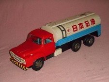 Old tin bonnettank truckNippon OilIsuzuFusoKSC markmade in Japanoriginaltruck
