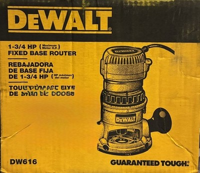DEWALT DW616 1-3/4-Horsepower Fixed Base Router