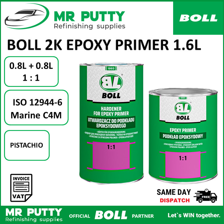 2K EPOXY PRIMER 0,8L+0,8L Spray Car Anti Corrosion Filler 1:1