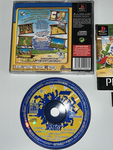 Asterix Maxi-Delirium - PS1 Sans jaquette Avant Version Fr PlayStation Sony - Foto 2 di 5