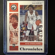 AVO DOSUNMU (Illinois) 2021 PANINI CHRONICLES DRAFT PICKS ROOKIE CARD #19 