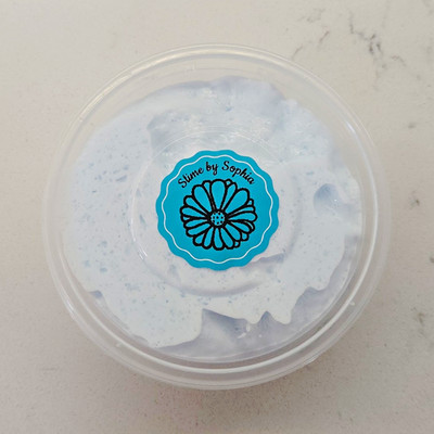 Slime by Sophia Light Blue Snowy Slime Travel Size Container
