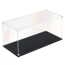 Clear Acrylic Display Case, Self-Assemble Showcase for Collectibles, Action F...