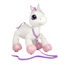 Peppy Pets Unicorn Children s Interactive Pull Toy Pretend Pet Plush Ages 2-5