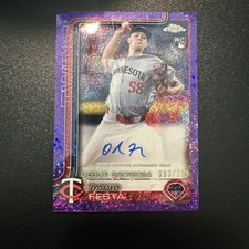 2025 Topps Chrome - Rookie Auto David Festa Purple Speckle Refractor /299 AU, RC