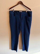 Banana Republic Jackson Fit Women's Blue Pants Size 14 Stretch Slimming Pockets