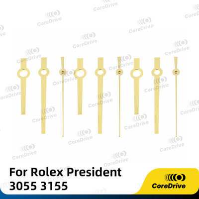 3 Sets Gold Non Luminous Replacement Watch Hands For Rolex President 3055 3155