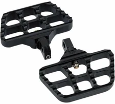 Joker Machine Mini Serrated Floorboard - Black Motorcycle Street Bike 08-644-1B