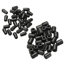 1Set/30Pcs Kitchen Sink Rack Feet w 20Pcs 5mm ID x 10mm OD Bumpers Cover Black
