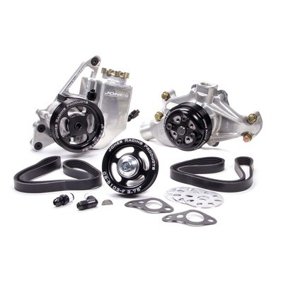 JONES RACING PRODUCTS Serpentine Drive Kit - SBC w/P/S & W/P- 1004-AR-CE