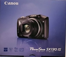 Canon SX130 IS Powershot Digital Camera 12x Optical Zoom 12.1 Mega Pixel