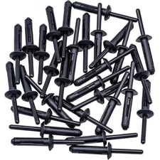 30pcs Fender Flare Bumper Door Trim Plastic Rivet Retainer 1/4 Hole Compatibl