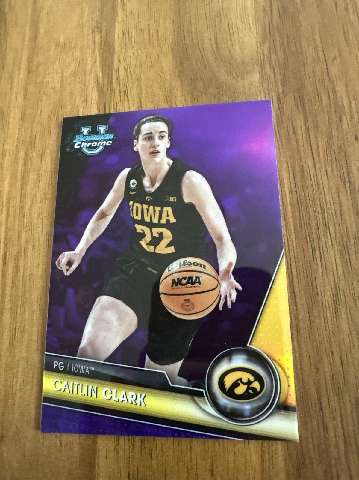 2023 Bowman U Chrome #34 Caitlin Clark Purple Refractor/399 🔥