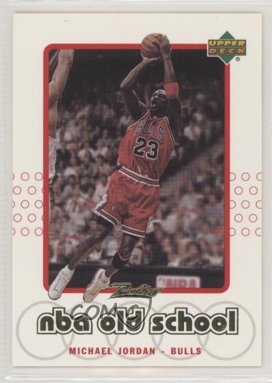 1999-00 Upper Deck Retro Old School/New School Michael Jordan #S1 HOF 0mm3