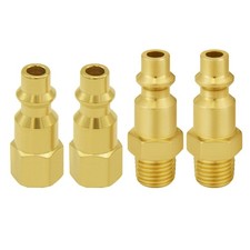 4 PCS 1/8 Inch NPT Female Industrial Air Hose Quick Connect Air Plug Fittings