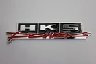 HKS Power 3D Badge Alloy Emblem Black & Red for Honda EVO Toyota Subaru Nissan