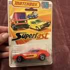 Vintage 1976 Matchbox Red Fire Chief No 64 Superfast Lesney Diecast