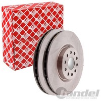 2X febi Bremsscheiben Ø310Mm Vorne Passend FÜR Alfa Romeo 166 Lancia Kappa