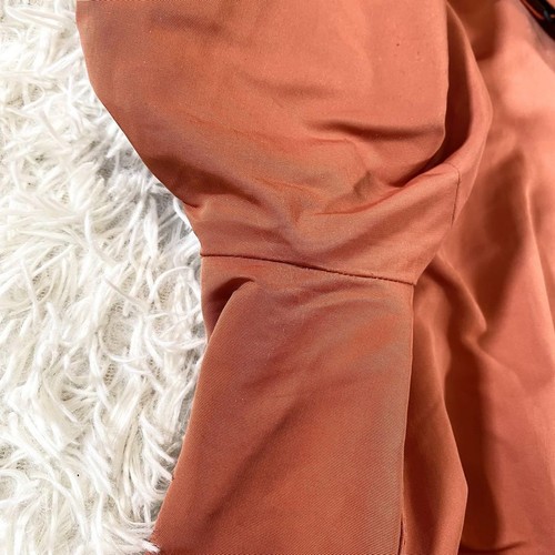 Burberry London Women's Nova Check Coat in Orange, Size 44 Large, 2-Way - Picture 7 of 15