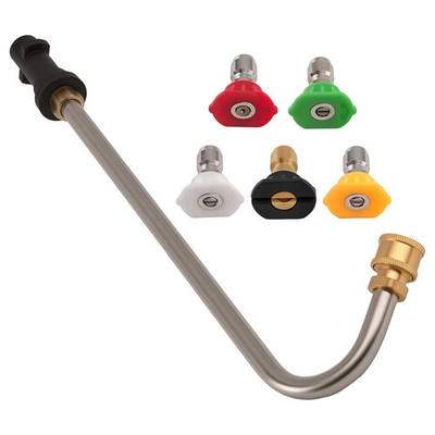 #ad Professional Gutter Cleaning Extension Wand for Pressure Washer W 5 Nozzle Tips $19.79