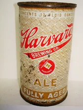 HARVARD ALE "FULLY AGED"  (LOWELL, MASS) Flat Top Beer Can