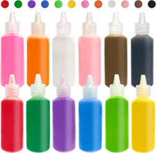 12 PCS Art Sand,1.25oz Bottles DIY Arts and Crafts Kit,Scenic Sands for Arts C