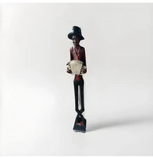 Litton Lane Sculpture Polystone Tall Long Legged Jazz Band Musician