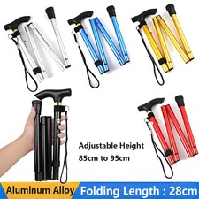 Walking Stick Easy Fold Adjustable Cane Lightweight Mobility Collapsible Sticks